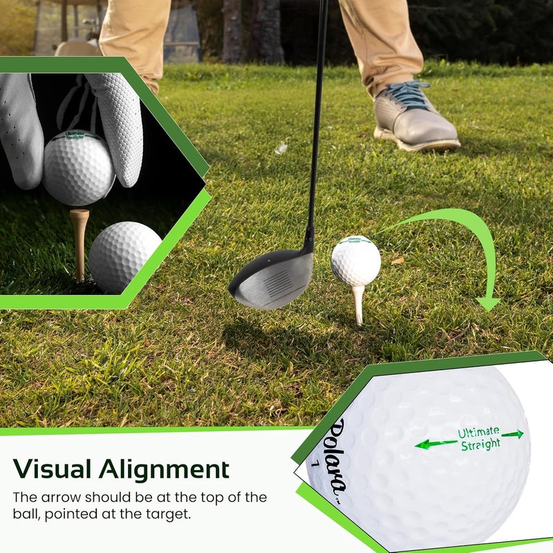 Polara Ultimate Straight Self-Correcting Golf Balls - 12 Pack - Image 3